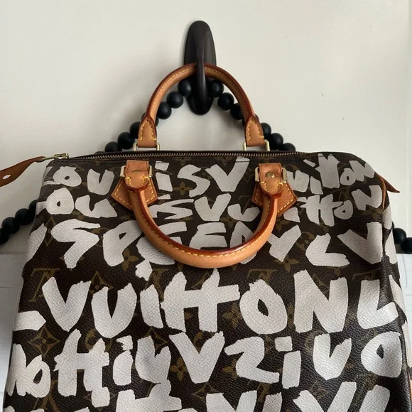 Louis Vuitton GRAFFITI SPEEDY 30 Purse Stephen SPROUSE Top Handle Bag Monogram - Picture 2 of 14